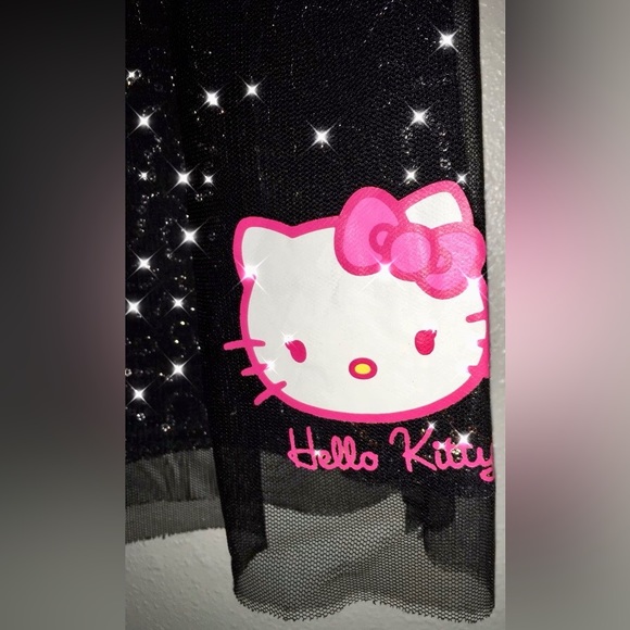 HELLO KITTY Black Sequin Sparkly Skirt 🌸 - Picture 2 of 8